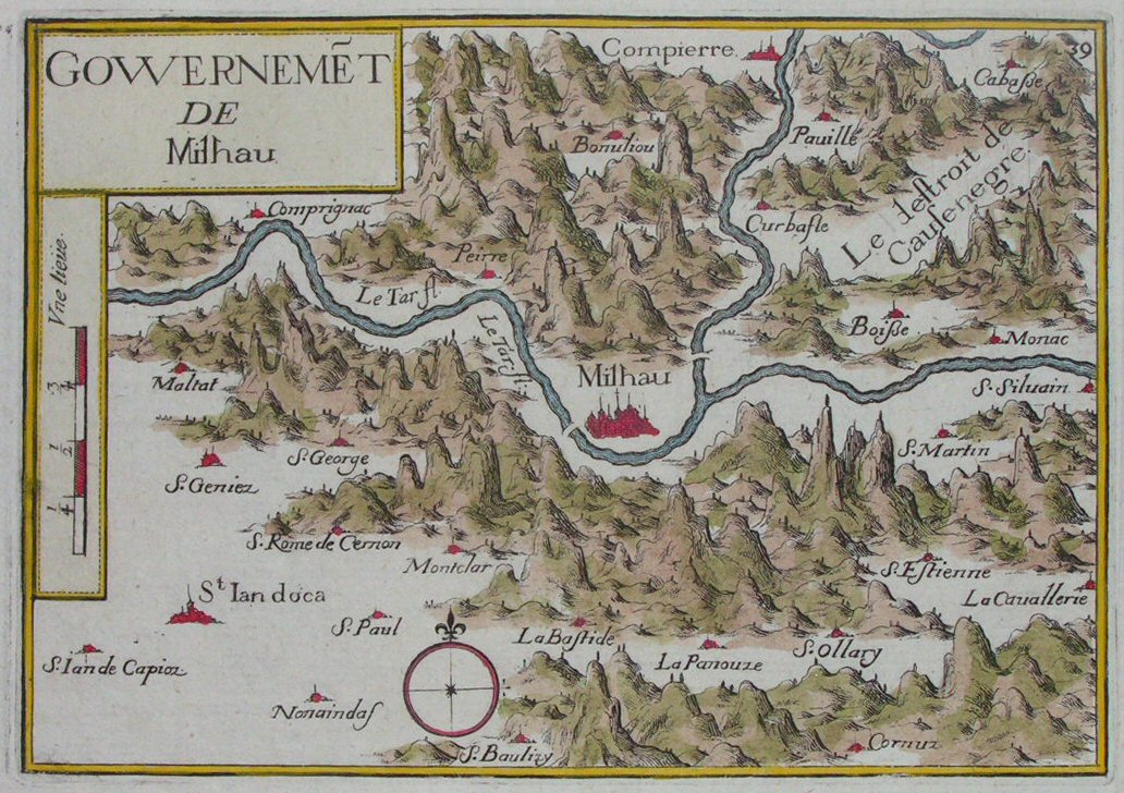 Map of Millau